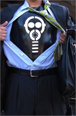 Gas mask t-shirt